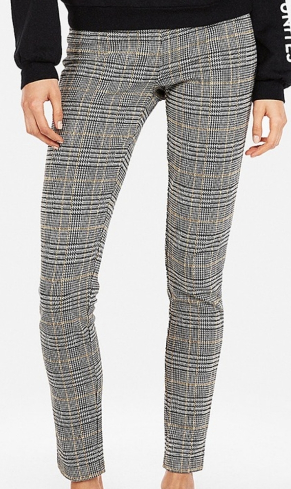 Express Plaid Leggings Pants